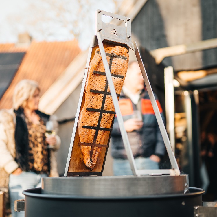 Perfect voor het koken van vis boven het vuur